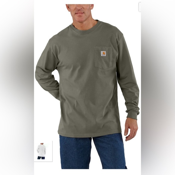 Carhartt Olive Long Sleeve Shirt - Picture 1 of 5
